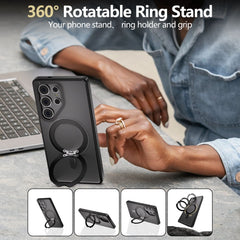 OVITEK TECH-PROTECT MAGRING MAGSAFE GALAXY S25 ULTRA MAT ČRNA