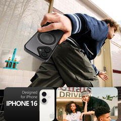 OVITEK TECH-PROTECT MAGRING MAGSAFE IPHONE 16 MAT MAT ČRNA