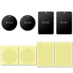 MAGNETNE DOŠČICE TECH-PROTECT METALPLATE MAGNETNA DRŽALA ZA AVTO 4-PACK ČRNA