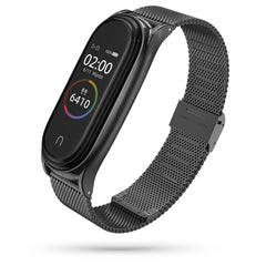 REMENIČEK ZA XIAOMI MI BAND 5 / 6 / 6 NFC DOOP MILANESE LOOP ČRN.