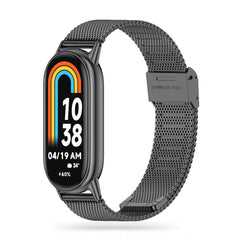 REMENIČ ZA XIAOMI MI BAND 8 / 9 / NFC DOOP MILANESE LOOP ČRN KOVINEK