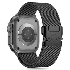 REMENIČEK TECH-PROTECT MILANO APPLE WATCH 6 / 7 / 8 / 9 / 10 / SE / ULTRA 1 / 2 (44 / 45 / 46 / 49 MM) ČRNA