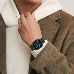 REMENIČEK TECH-PROTECT MILANO APPLE WATCH 6 / 7 / 8 / 9 / 10 / SE / ULTRA 1 / 2 (44 / 45 / 46 / 49 MM) ČRNA