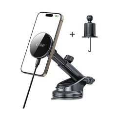 TECH-PROTECT MM15W-V10 MAGNETSKI MAGSAFE NOSILEC ZA ARMATURNO PLOŠČO IN VENTILATOR Z BREZŽIČNIM POLNILNIKOM 15W ČRN