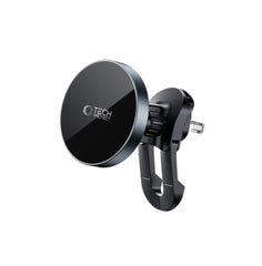 DRŽALO TELEFONA ZA AVTO S BREZŽIČNIM POLNJENJEM TECH-PROTECT MM15W-V5 MAGNETNO MAGSAFE STABILNO VENTILATORSKO DRŽALO AVTO POLNILNIK 15W ČRNA/ČRNA