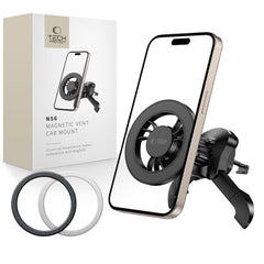 DRŽALO ZA TELEFON V AVTU TECH-PROTECT N56 MAGNETIC MAGSAFE STABILNO DRŽALO ZA VENTILATOR ČRNA