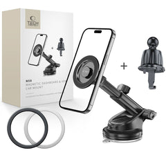 DRŽALO ZA TELEFON V AVTU TECH-PROTECT N58 MAGNETIC MAGSAFE DASHBOARD & VENT CAR MOUNT ČRNA