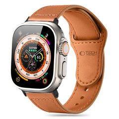 REMENIČEK DOOP NATURALFIT APPLE WATCH 6 / 7 / 8 / 9 / 10 / SE / ULTRA 1 / 2 (44 / 45 / 46 / 49 MM) RJAVA