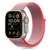 TECH-PROTECT NYLON APPLE WATCH 6 / 7 / 8 / 9 / 10 / SE (40 / 41 / 42 MM) ROŽNATO RDEČA