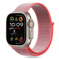 TECH-PROTECT NYLON APPLE WATCH 6 / 7 / 8 / 9 / 10 / SE (40 / 41 / 42 MM) ROŽNATO RDEČA
