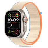 REMENIČEK TECH-PROTECT NYLON APPLE WATCH 6 / 7 / 8 / 9 / 10 / SE / ULTRA 1 / 2 (44 / 45 / 46 / 49 MM) KREMNA