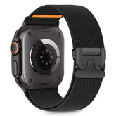 TECH-PROTECT NYLON ZAPENJANJE APPLE WATCH 6 / 7 / 8 / 9 / 10 / SE / ULTRA 1 / 2 (44 / 45 / 46 / 49 MM) ČRNA