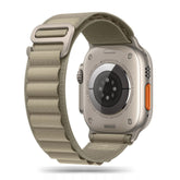 REMENIČEK DOOP ALPINE EVEREST APPLE WATCH 6 / 7 / 8 / 9 / 10 / SE / ULTRA 1 / 2 (44 / 45 / 46 / 49 MM) TITAN/OLIVNO