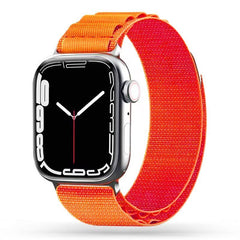 REMENIČEK DOOP NYLON ZA APPLE WATCH 4 / 5 / 6 / 7 / 8 / 9 / SE (38 / 40 / 41 MM) ORANŽNA