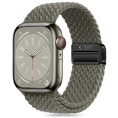 REMENIČEK DOOP NYLONMAG APPLE WATCH 6 / 7 / 8 / 9 / 10 / SE / ULTRA 1 / 2 (44 / 45 / 46 / 49 MM) OLIVNO SIVA