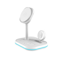 BESŽIČNA POLNILNIK 3IN1 QI15W-A27 MAGNETSKI MAGSAFE BREZŽIČNI POLNILNIK BELO