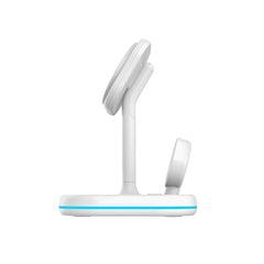 BESŽIČNA POLNILNIK 3IN1 QI15W-A27 MAGNETSKI MAGSAFE BREZŽIČNI POLNILNIK BELO