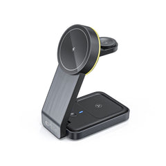 BESŽIČNI POLNILEC 3IN1 QI15W-A28 MAGNETSKI MAGSAFE BREŽIČNI POLNILEC ČRNA