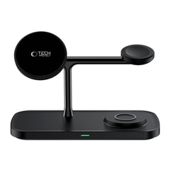 NABOJNI POSTAJA TECH-PROTECT QI15W-A45 3IN1 MAGNETNI MAGSAFE BREZŽIČNI POLNILEC ČRNA