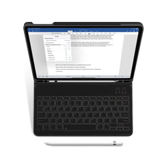 OVITEK S KLAVIATURO ZA IPAD 10.9” 10 / 2022 / 11” 11 / 2025 TECH-PROTECT SC PEN ČRNA