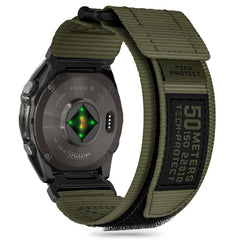 REMENIČEK TECH-PROTECT SCOUT PRO GARMIN FENIX 5 / 6 / 6 PRO / 7 / 8 (47 MM) / E VOJAŠKA ZELENA