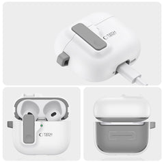 OVITEK TECH-PROTECT SLIM HOOK APPLE AIRPODS 4 BELO