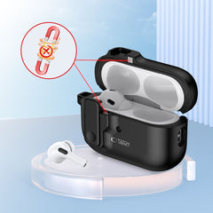 OVITEK TECH-PROTECT SLIM HOOK APPLE AIRPODS PRO 1 / 2 ČRNA