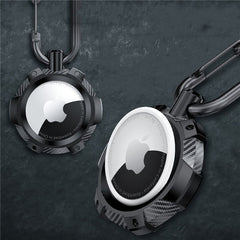 OVITEK TECH-PROTECT TPUCARBON APPLE AIRTAG ČRN.