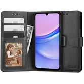 OVITEK ZA KNJIGE TECH-PROTECT WALLET GALAXY A15 4G / 5G ČRN