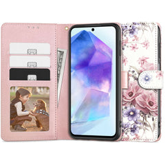 OVITEK ZA KNJIGE TECH-PROTECT WALLET GALAXY A55 5G BLOSSOM FLOWER