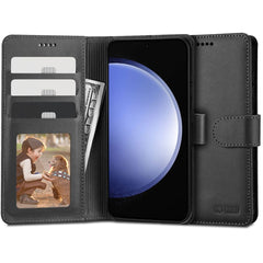OVITEK ZA KNJIGE TECH-PROTECT WALLET GALAXY S23 FE ČRNA