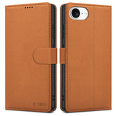 OVITEK TECH-PROTECT WALLET IPHONE 16E SADDLE BROWN