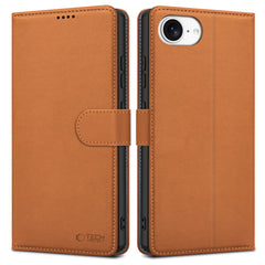 OVITEK TECH-PROTECT WALLET IPHONE 16E SADDLE BROWN