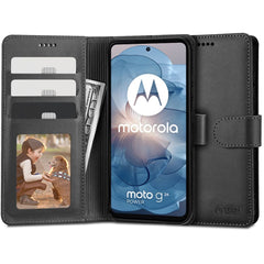 OVITEK ZA KNJIGE TECH-PROTECT WALLET MOTOROLA MOTO G24 / G24 POWER / G04 ČRNA