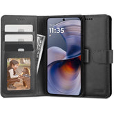 OVITEK TECH-PROTECT WALLET MOTOROLA MOTO G55 5G ČRNÝ