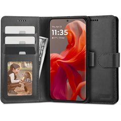 OVITEK ZA MOTOROLA MOTO G85 5G TECH-PROTECT WALLET ČRNÝ