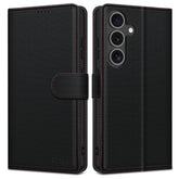 OVITEK TECH-PROTECT WALLET RS GALAXY S25 ČRNA/RDEČA