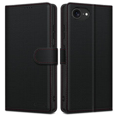 OVITEK TECH-PROTECT WALLET RS IPHONE 16E ČRNA/RDEČA