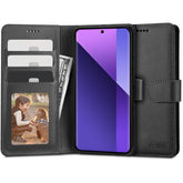 OVITEK ZA KNJIGE TECH-PROTECT WALLET XIAOMI REDMI NOTE 13 PRO+ PLUS 5G ČRNÝ