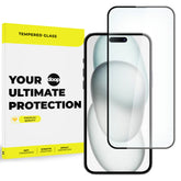 TRDNO STEKLO DOOP GLASS IPHONE 15 PRO ČRNO