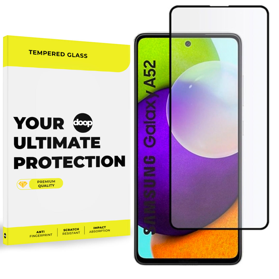 KALJENO STEKLO DOOP GLASS GALAXY A52 / A52S ČRNA