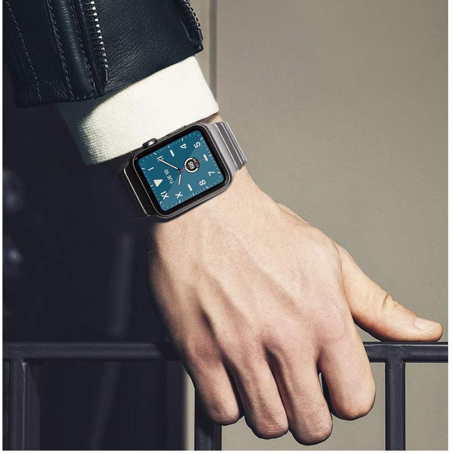 REMENIČEK DOOP LINKBAND APPLE WATCH 4 / 5 / 6 / 7 / 8 / 9 / SE / ULTRA 1 / 2 (42 / 44 / 45 / 49 MM) ČRNA