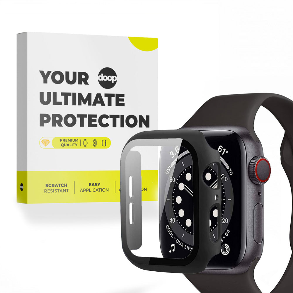360° ZAŠČITNA OVITKA ZA APPLE WATCH 45 MM DOOP DEFENSE 360GUARD ČRNA