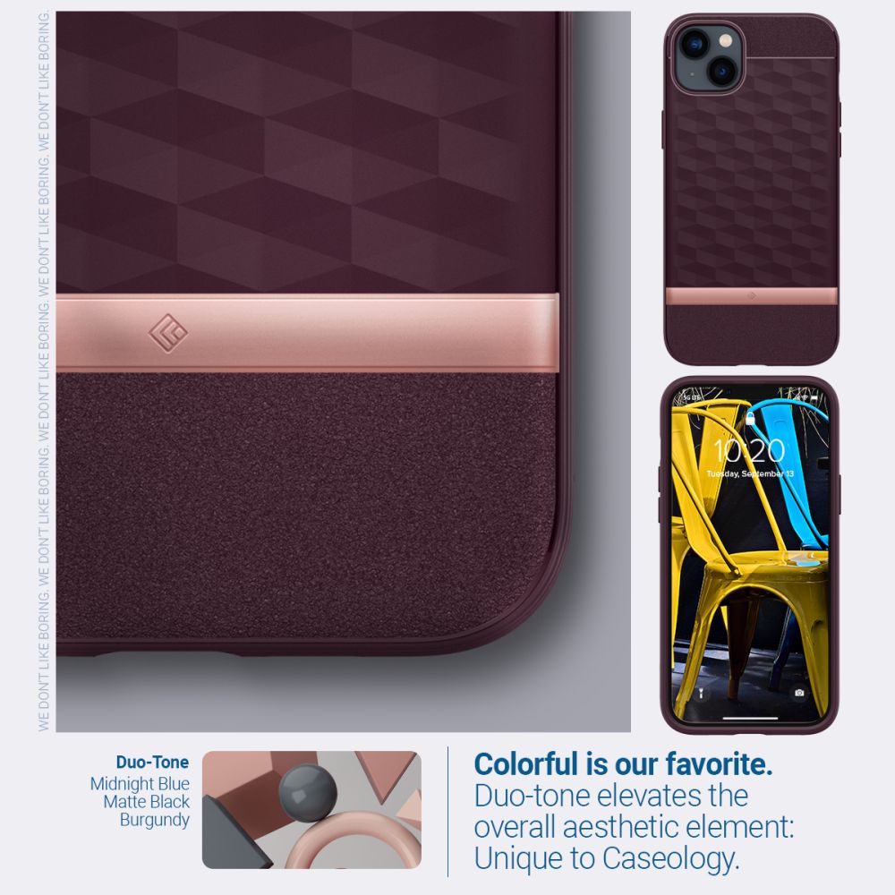 OVITEK CASEOLOGY PARALLAX MAG MAGSAFE IPHONE 14 PLUS BURGUNDY