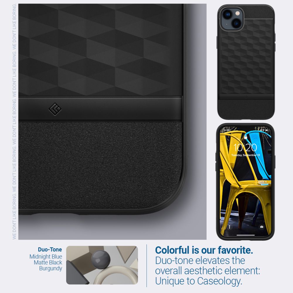 OVITEK CASEOLOGY PARALLAX MAG MAGSAFE IPHONE 14 PLUS MAT ČRN.