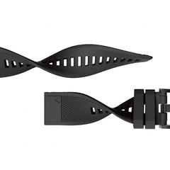 SILIKONSKI PAŠEK ZA GARMIN 26MM FENIX 3 / 5X / 3HR / 5X PLUS / 6X / 6X PRO / 7X DOOP ODKRITELJ ČRNA