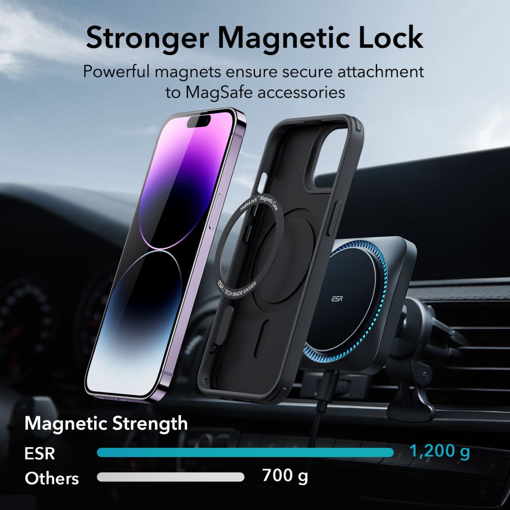 OVITEK ESR CH HALOLOCK MAGSAFE IPHONE 14 PRO MAX ČRNA