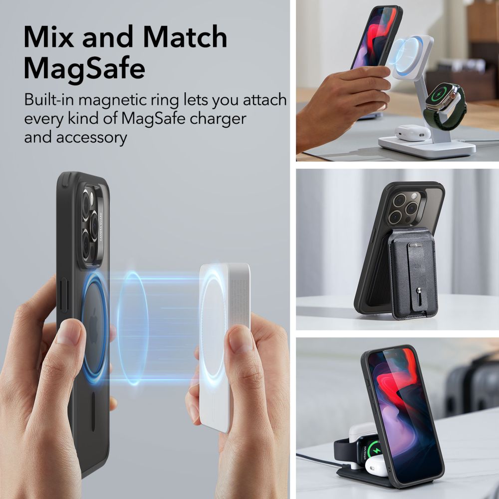 OVITEK ESR CH HALOLOCK MAGSAFE IPHONE 15 PRO MAX FROSTED BLACK