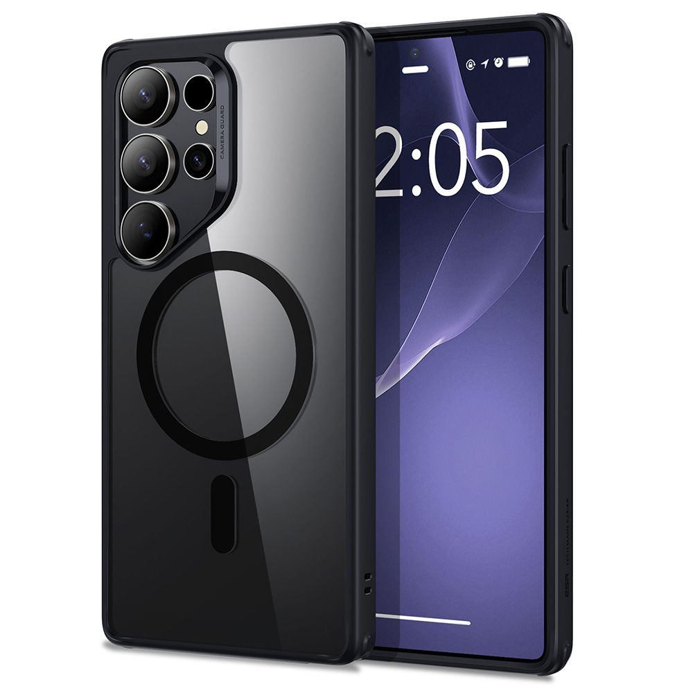 OVITEK ESR CLASSIC HYBRID HALOLOCK MAGSAFE GALAXY S25 ULTRA JASNO/ČRN.