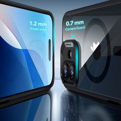 ESR CLASSIC HYBRID HALOLOCK MAGSAFE IN TEMPERIRANO STEKLO IPHONE 16 PLUS PROZOREN/ČRN.